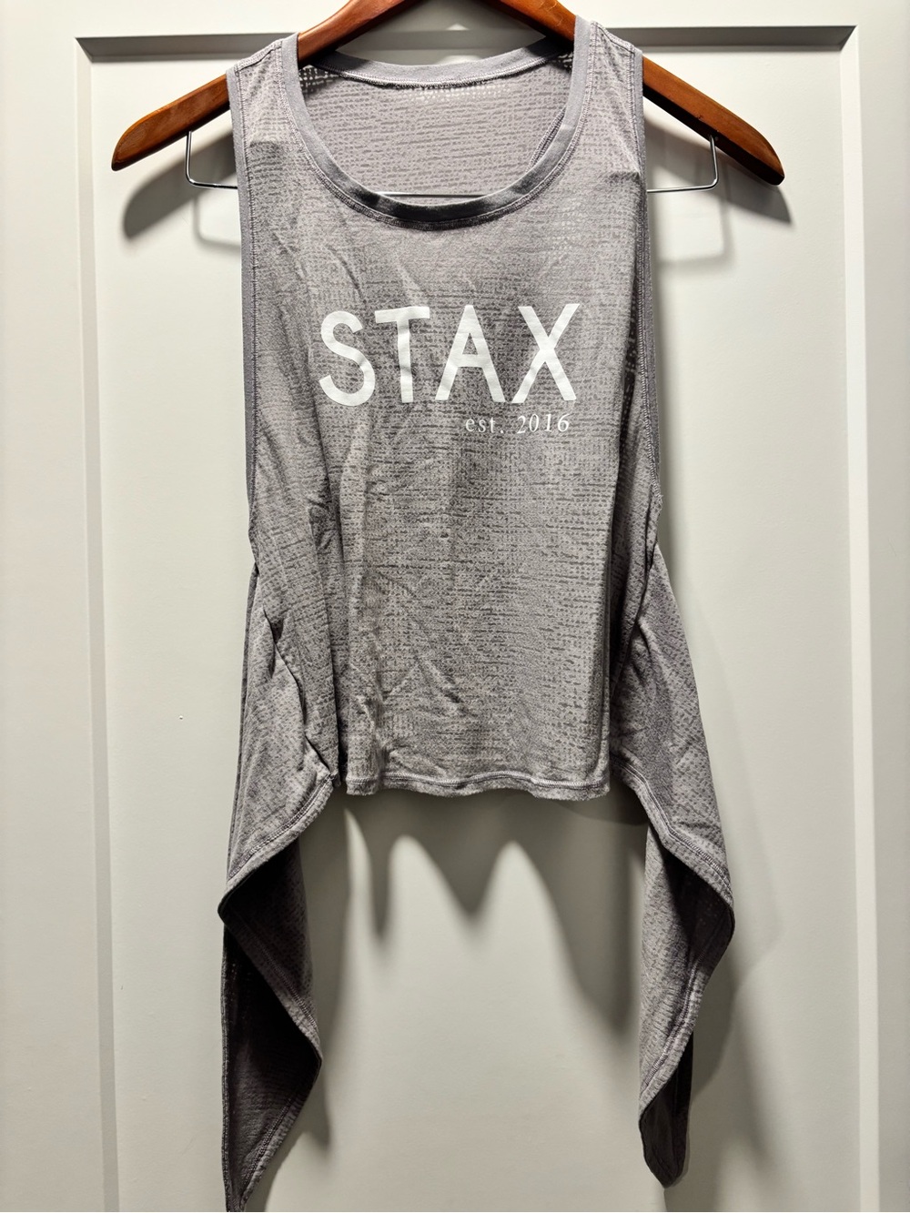 Lululemon tie in the back tankGray Sleeveless Draped Tank Top - Women